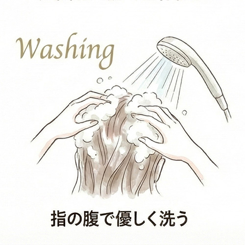 髪の洗い方について